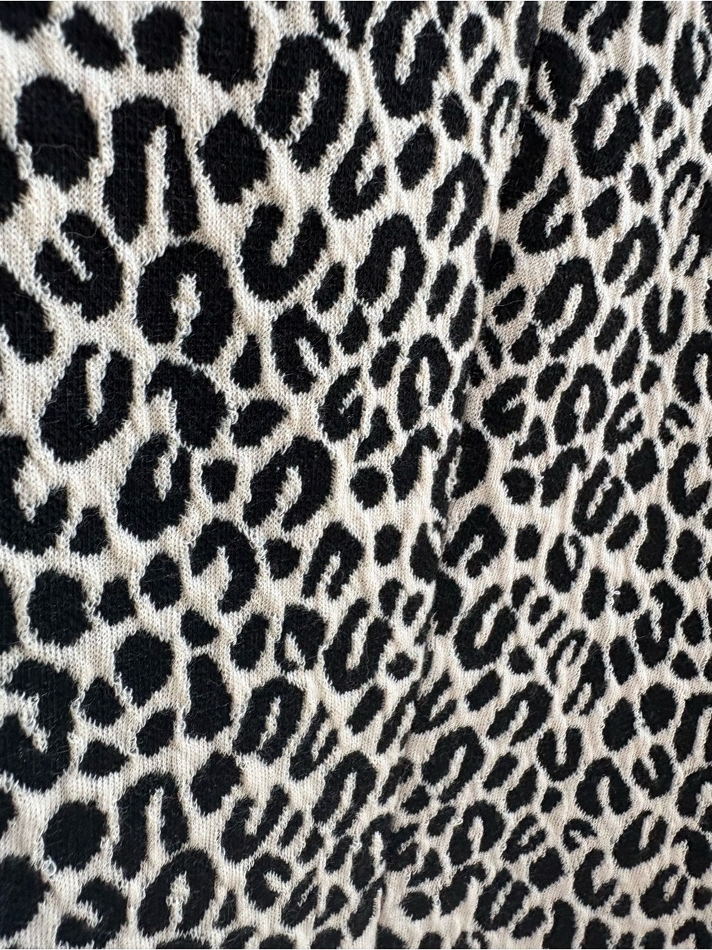 Vintage Marisa Christina Leopard Print Belted Knit Jacket Size Large Knit - Picture 11 of 11